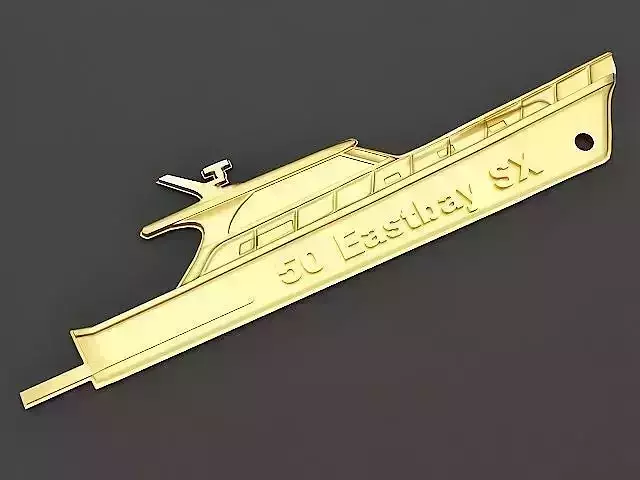 Yacht Key chain 2 3D print model
