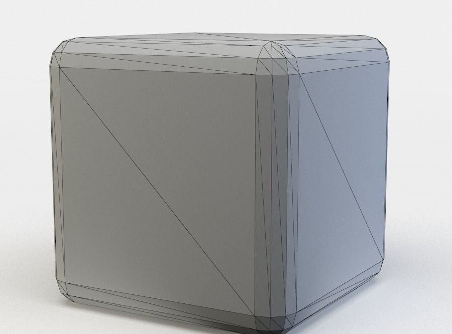 Techcon cube Low-poly 3D model_4