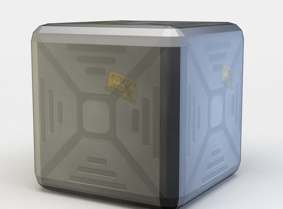 Techcon cube Low-poly 3D model_1