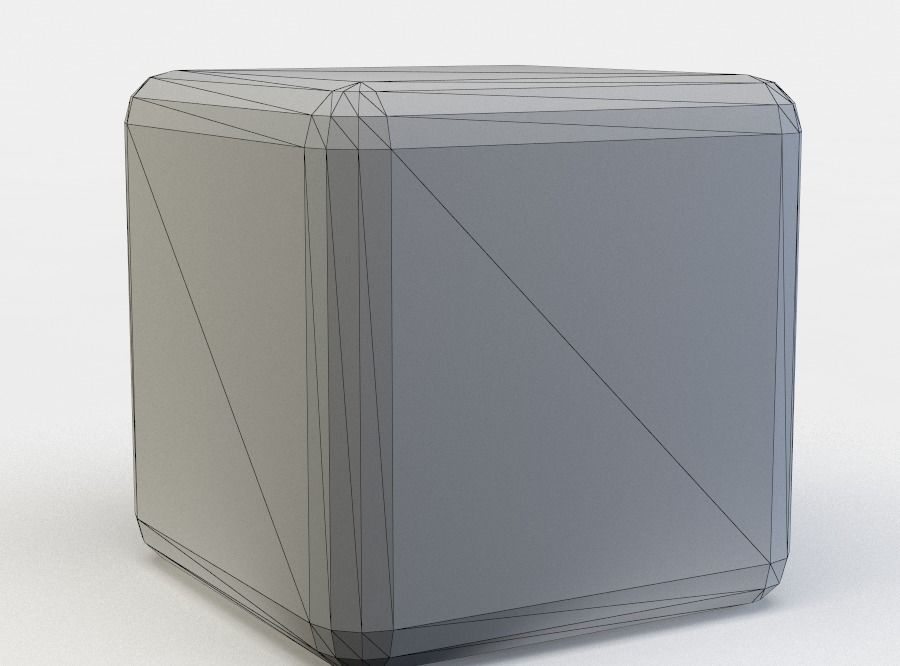 Techcon cube Low-poly 3D model_5