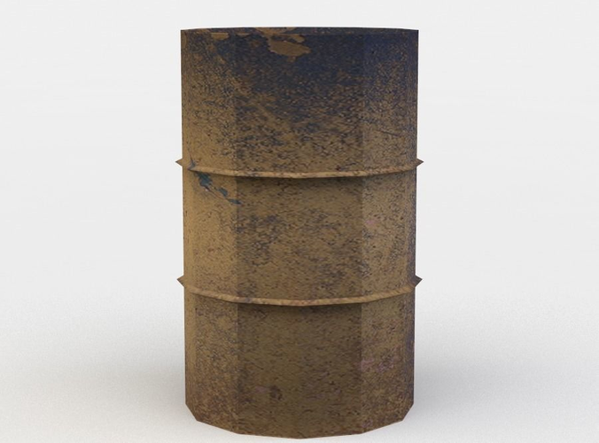 Barrel Low-poly 3D model