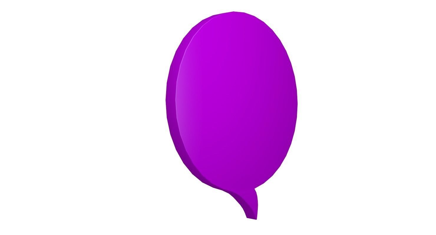 Speech Bubble V02 3D model_5