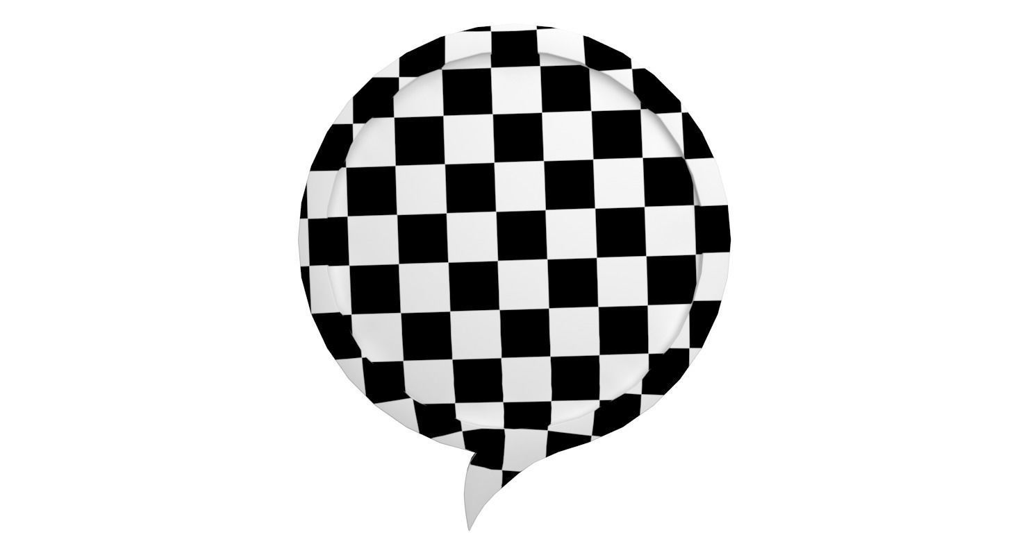 Speech Bubble V02 3D model_10