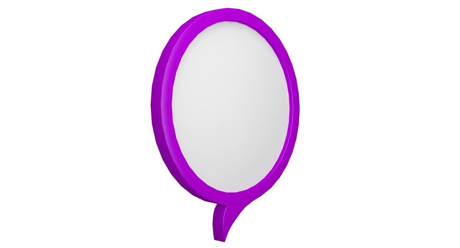 Speech Bubble V02 3D model_1