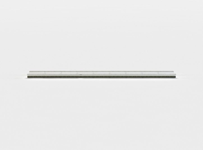 Canale metal bar Low-poly 3D model