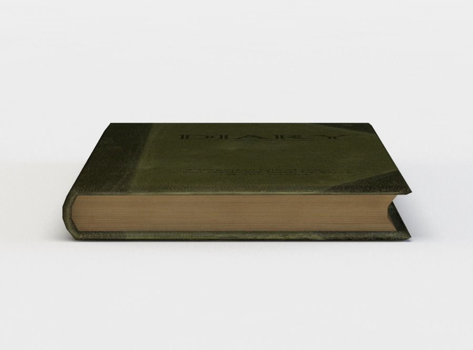Green closed book