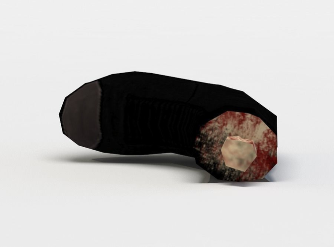 Zombie foot Low-poly 3D model