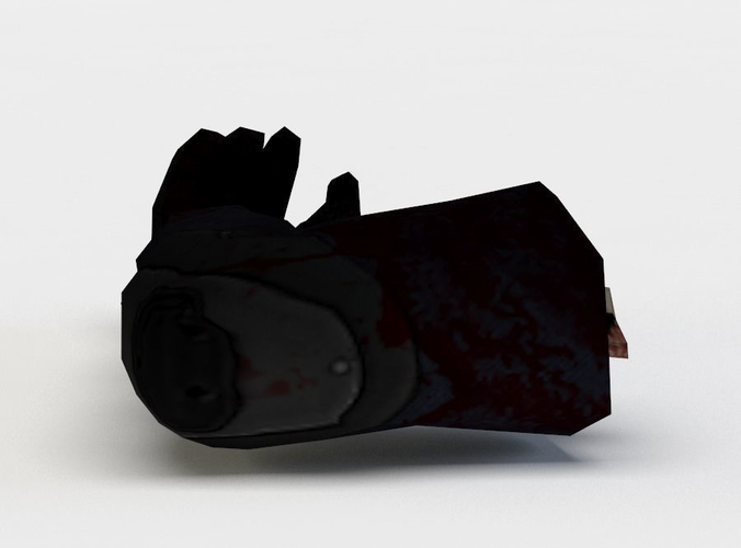 Zombie arm Low-poly 3D model