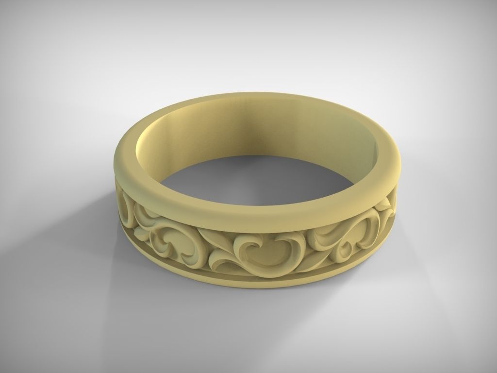Wedding Ring 3D print model_2