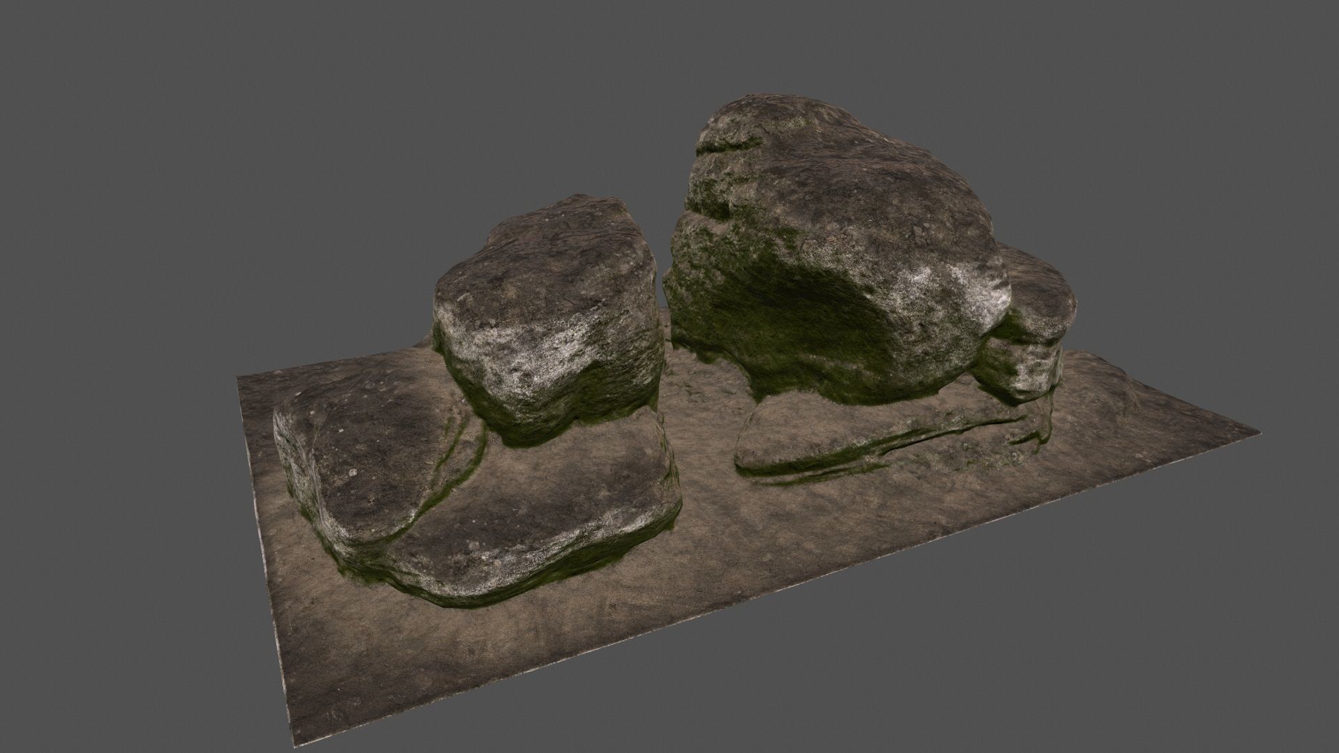 rocks 3 two Low-poly 3D model_13