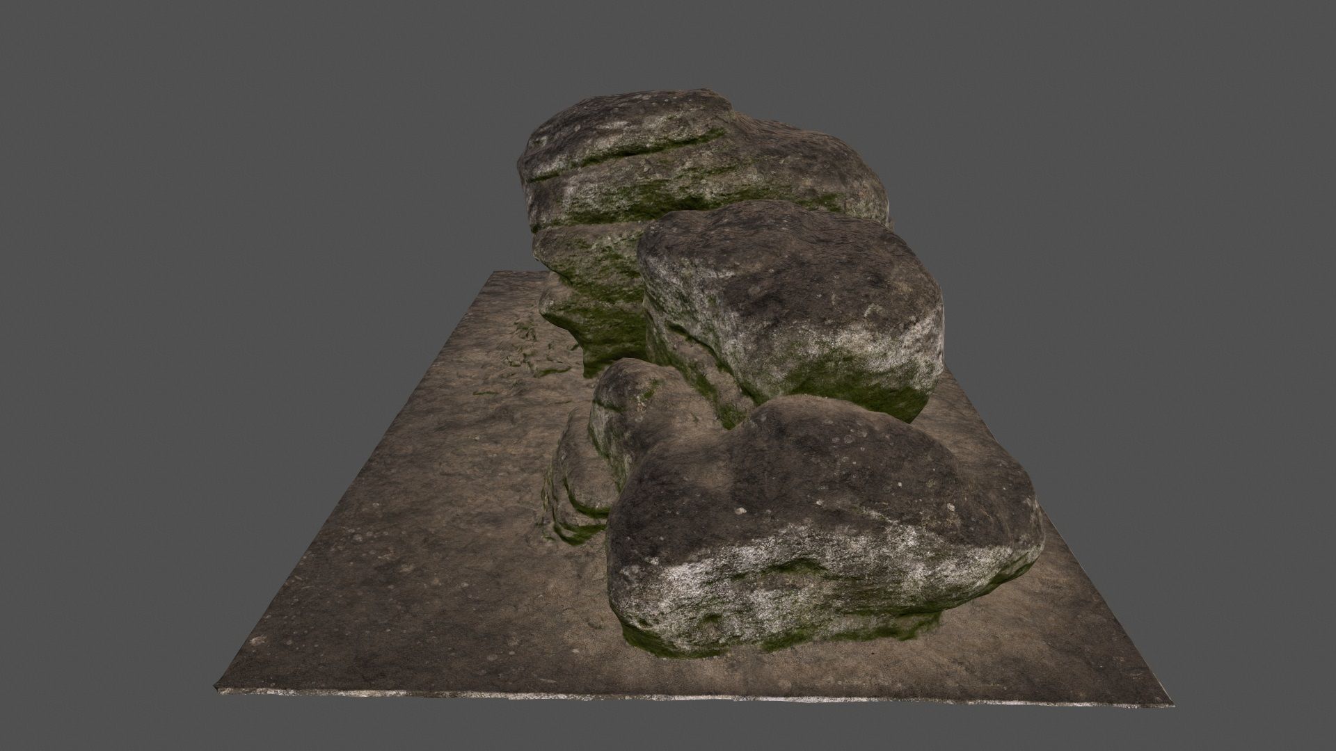 rocks 3 two Low-poly 3D model_12