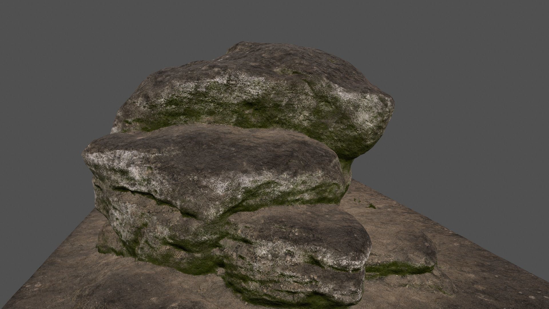 rocks 3 two Low-poly 3D model_1