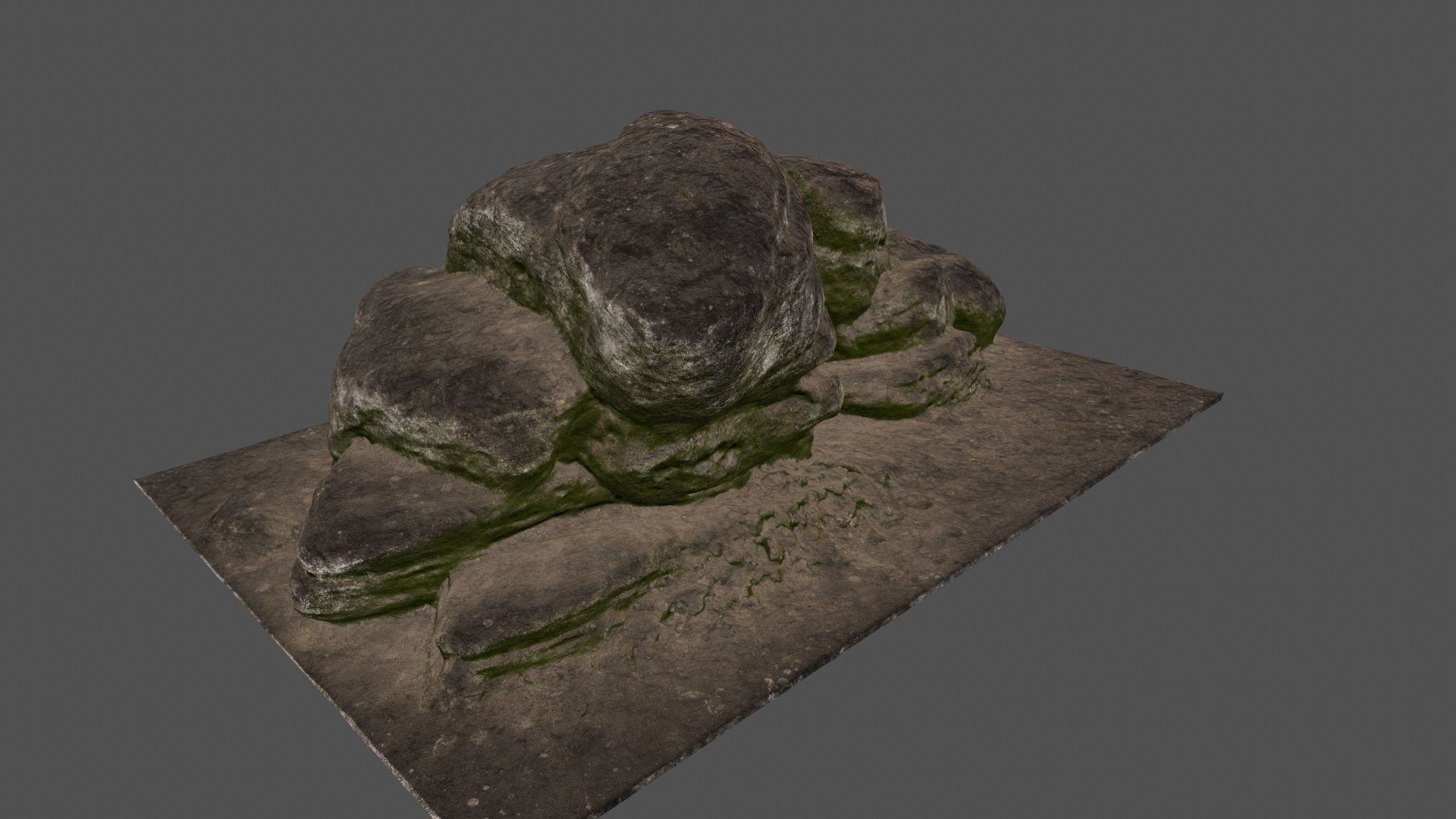 rocks 3 two Low-poly 3D model_6