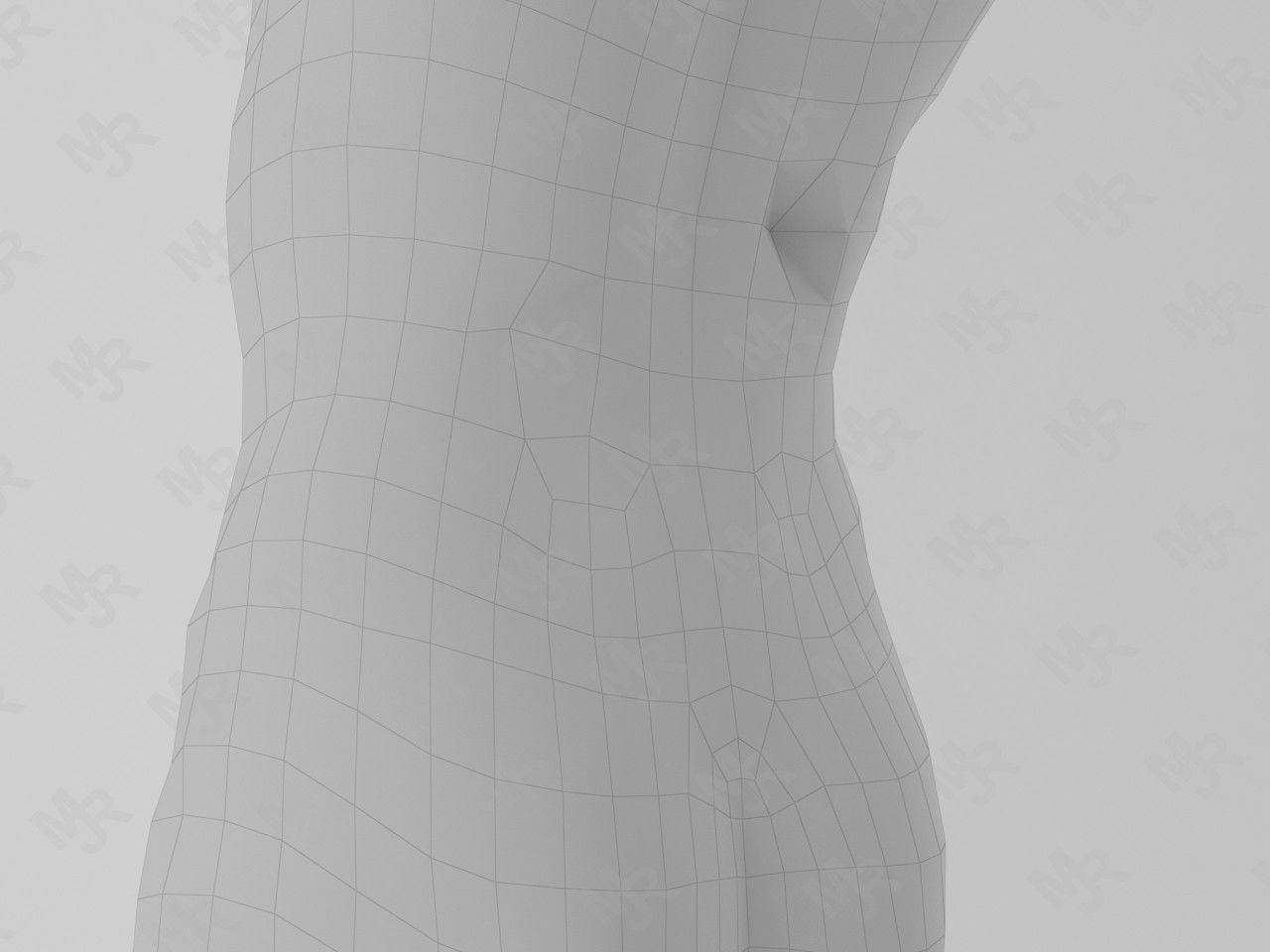 Male Zombie1 Animations Pack Low-poly 3D model_13