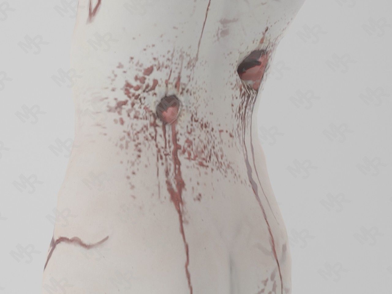 Male Zombie1 Animations Pack Low-poly 3D model_7