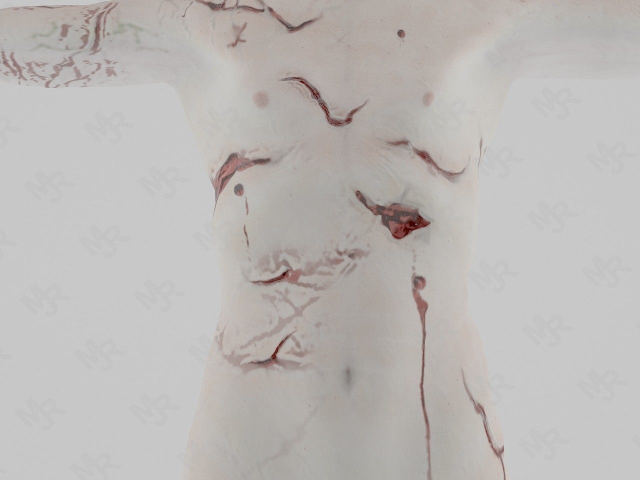 Male Zombie1 Animations Pack Low-poly 3D model_19