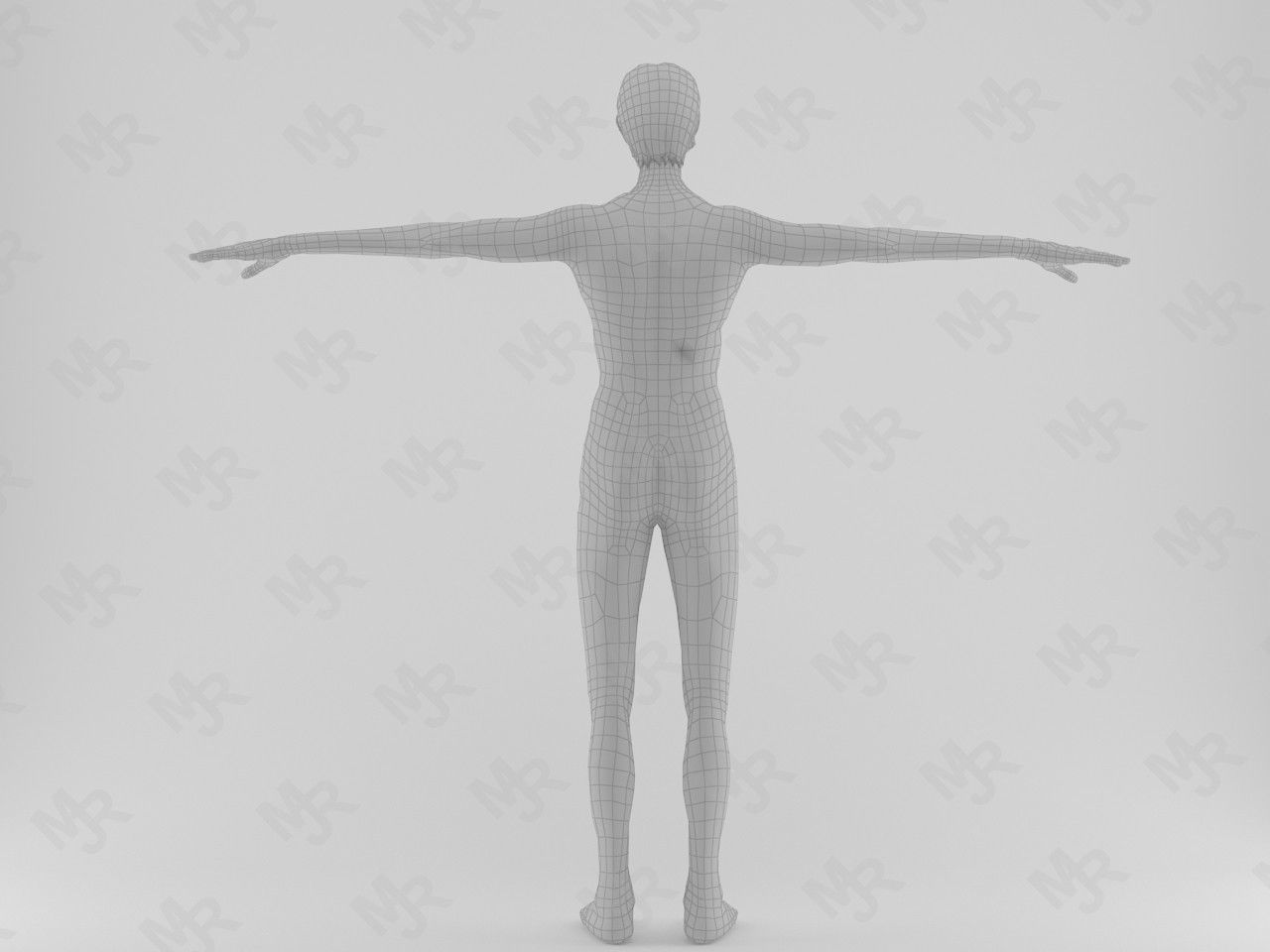 Male Zombie1 Animations Pack Low-poly 3D model_10