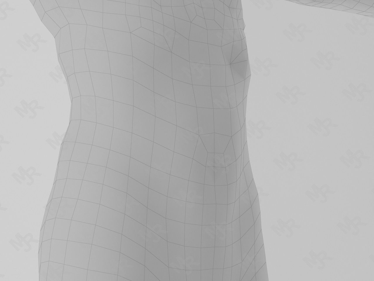 Male Zombie1 Animations Pack Low-poly 3D model_12