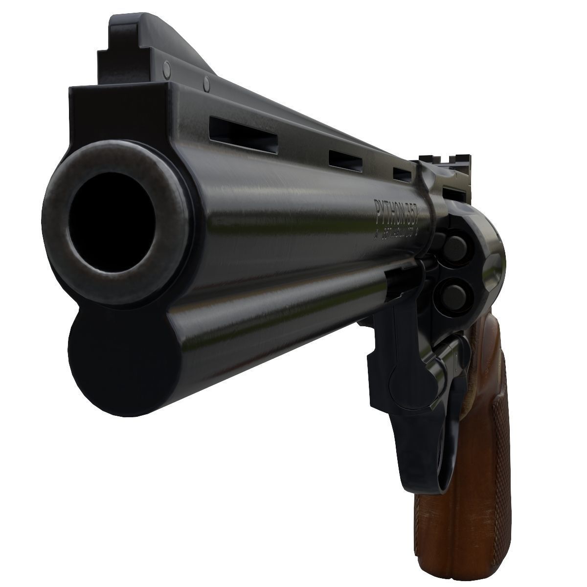 Revolver Colt python 357 magnum  3D model_1