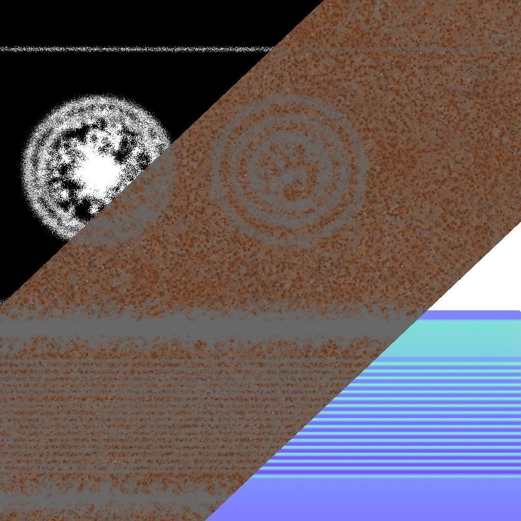 Rusty Tin Can - Low Poly PBR Low-poly 3D model_4