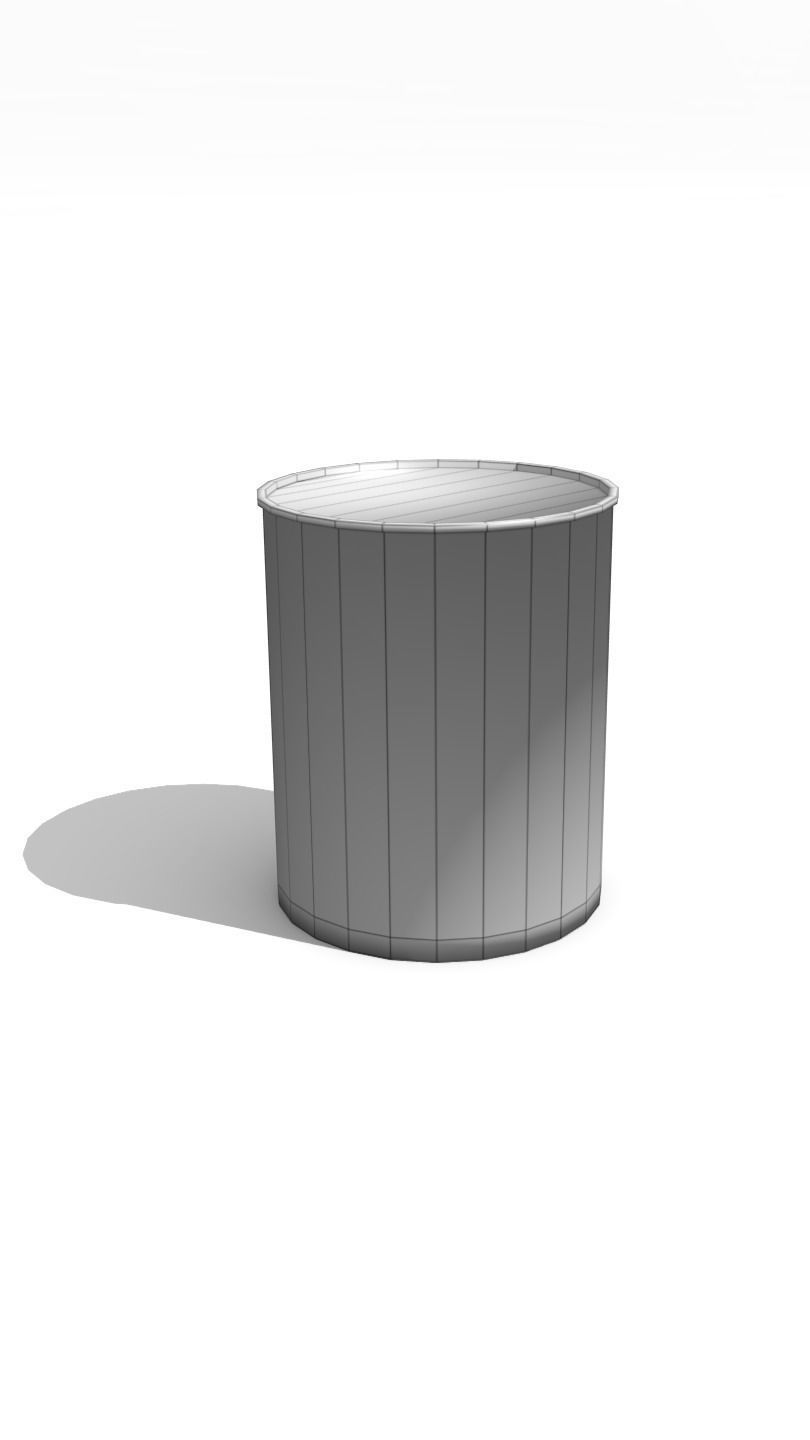 Rusty Tin Can - Low Poly PBR Low-poly 3D model_2