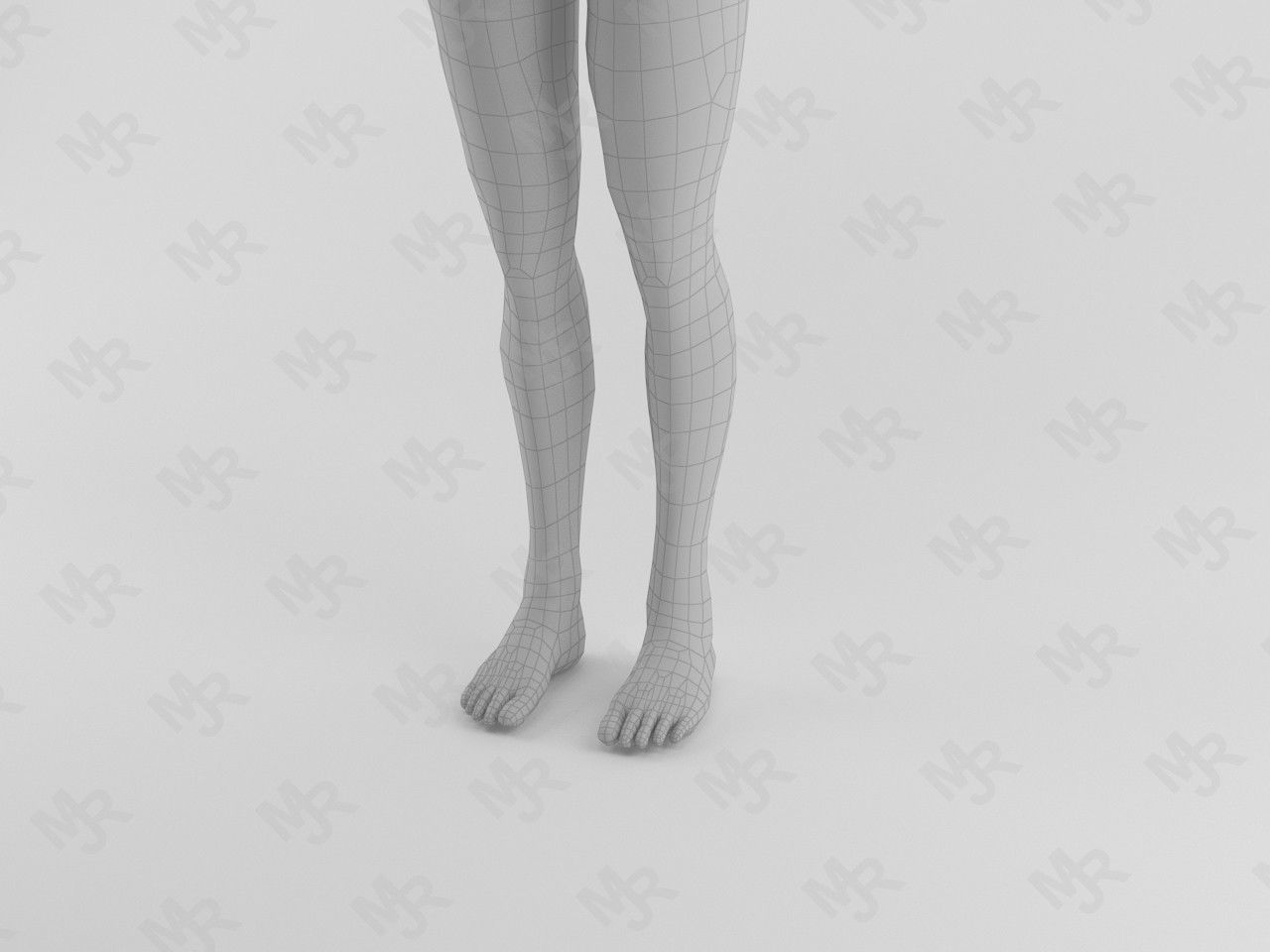 Female Zombie1 Animations Pack Low-poly 3D model_13