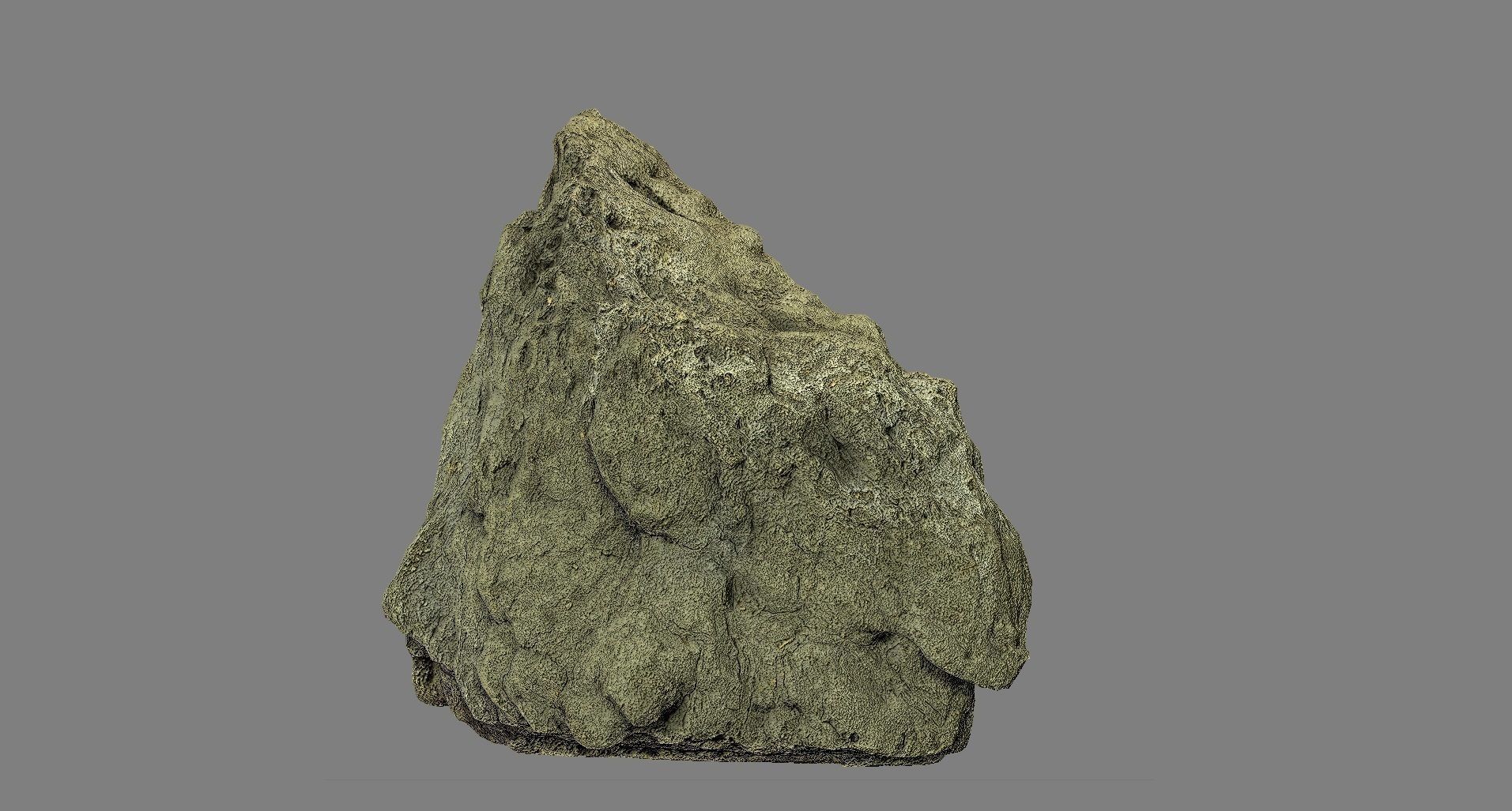 Mountain rock Low-poly 3D model_4