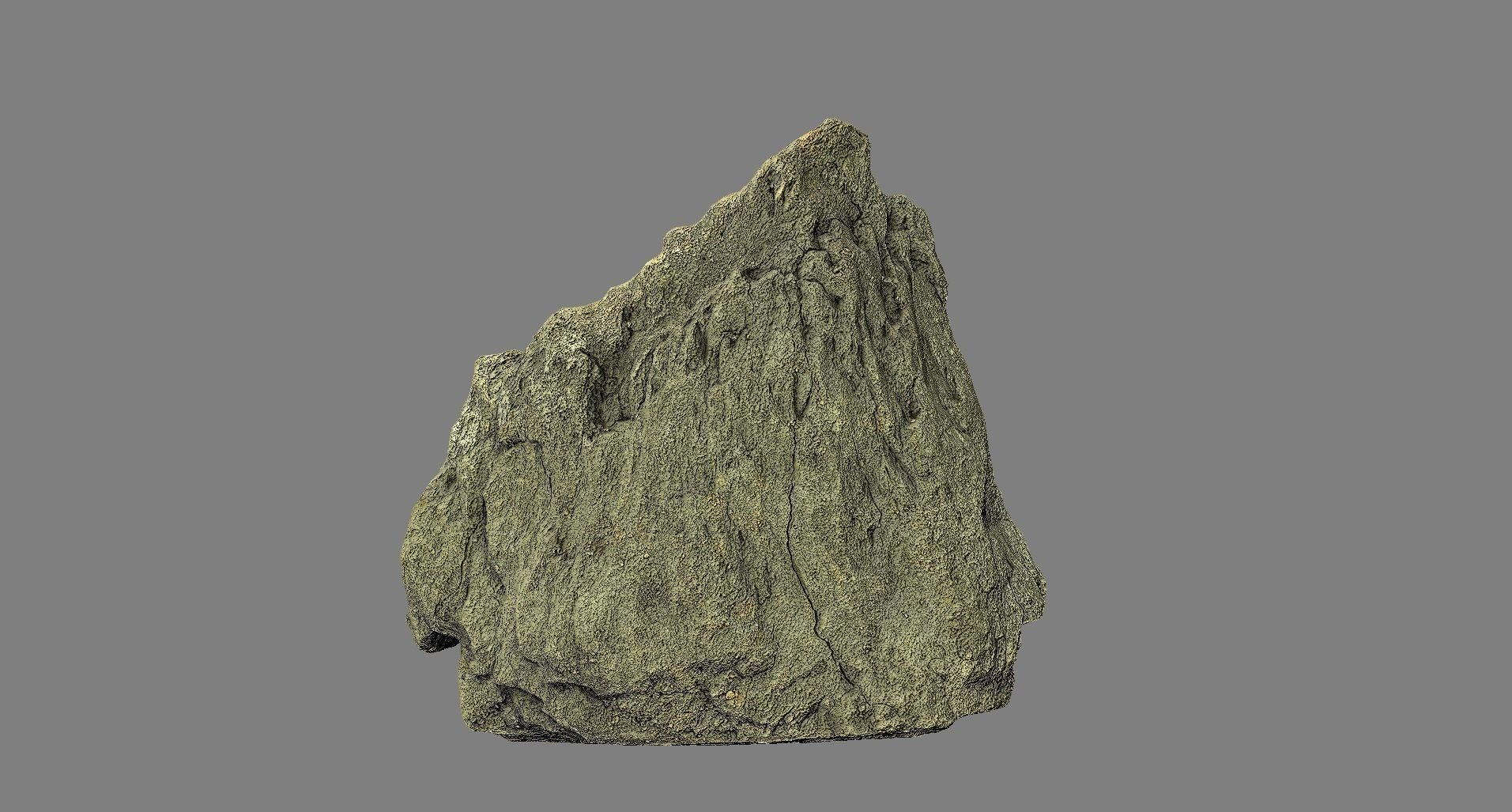 Mountain rock Low-poly 3D model_5