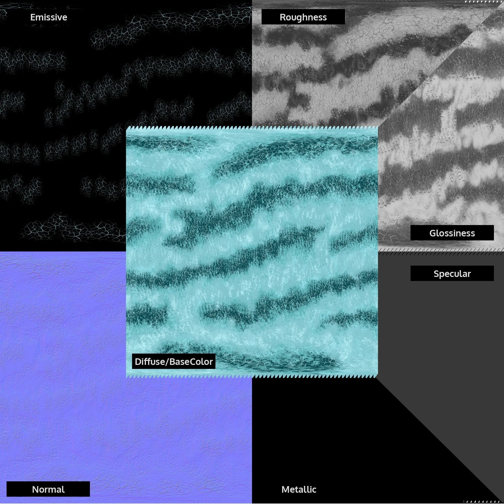 Stylized Planets 01 Low-poly 3D model_21