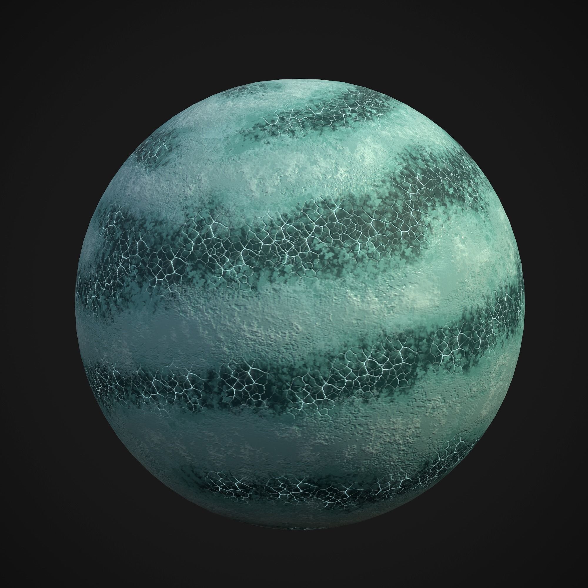 Stylized Planets 01 Low-poly 3D model_9