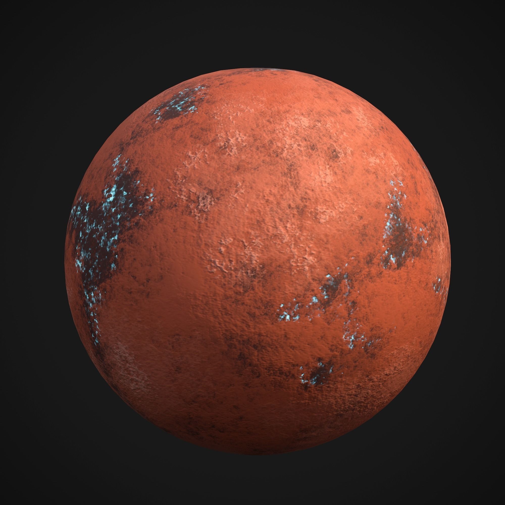 Stylized Planets 01 Low-poly 3D model_6