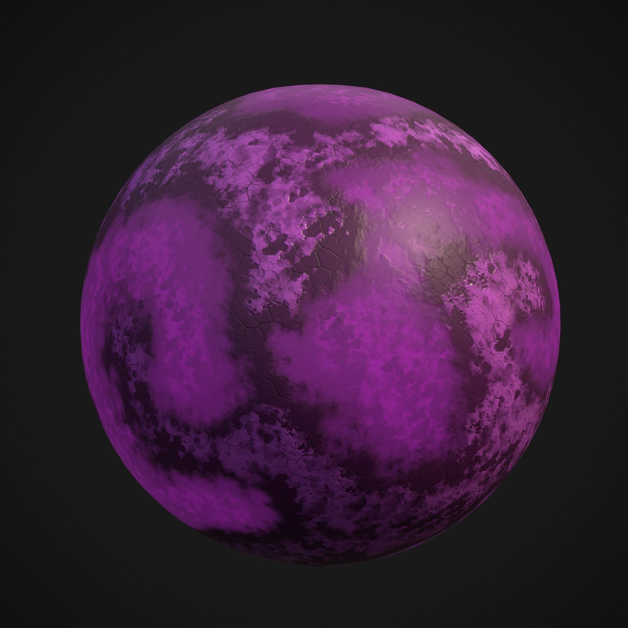 Stylized Planets 01 Low-poly 3D model_14