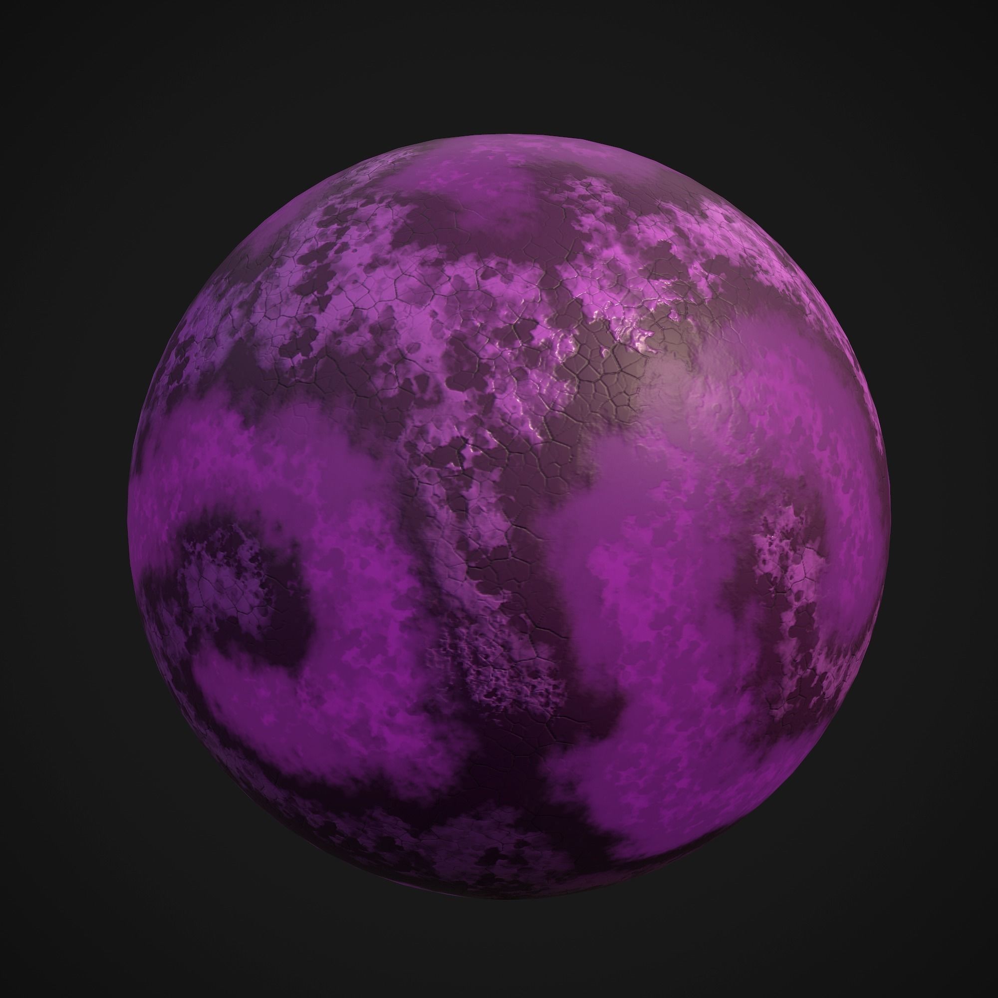 Stylized Planets 01 Low-poly 3D model_11