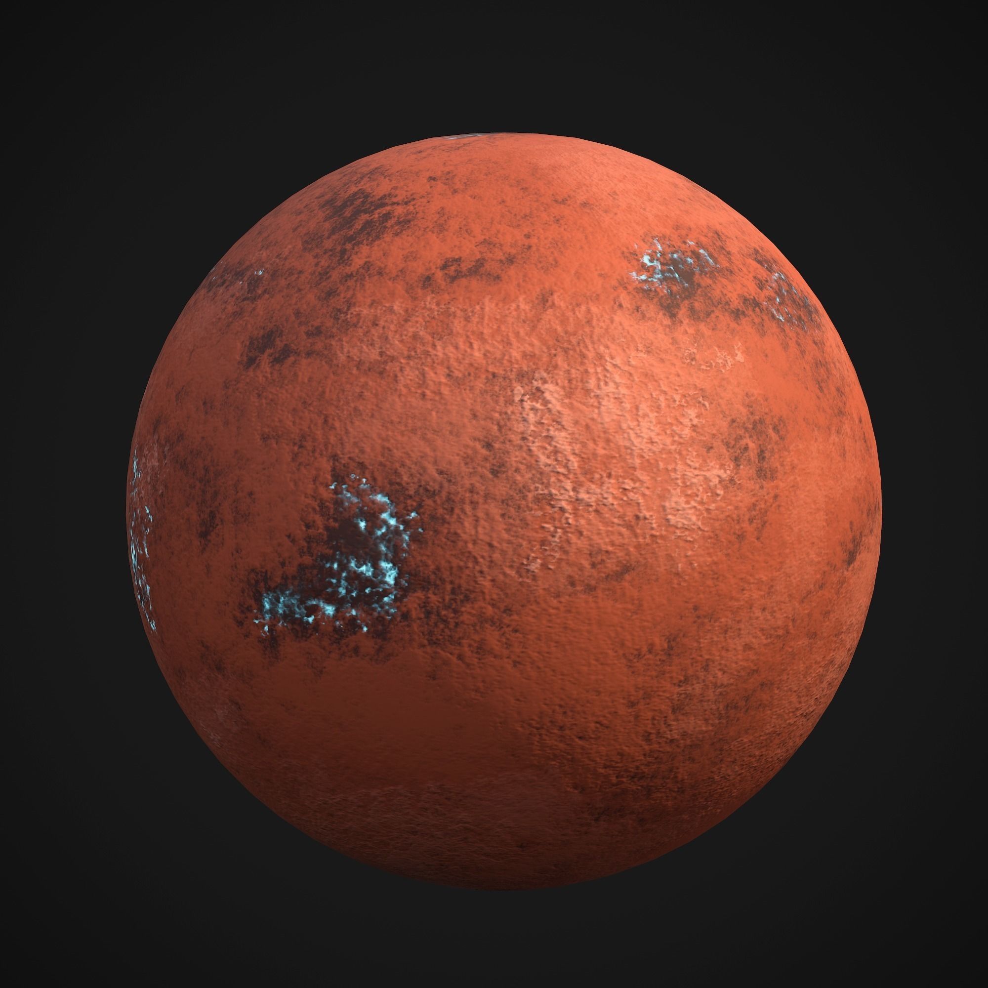 Stylized Planets 01 Low-poly 3D model_4