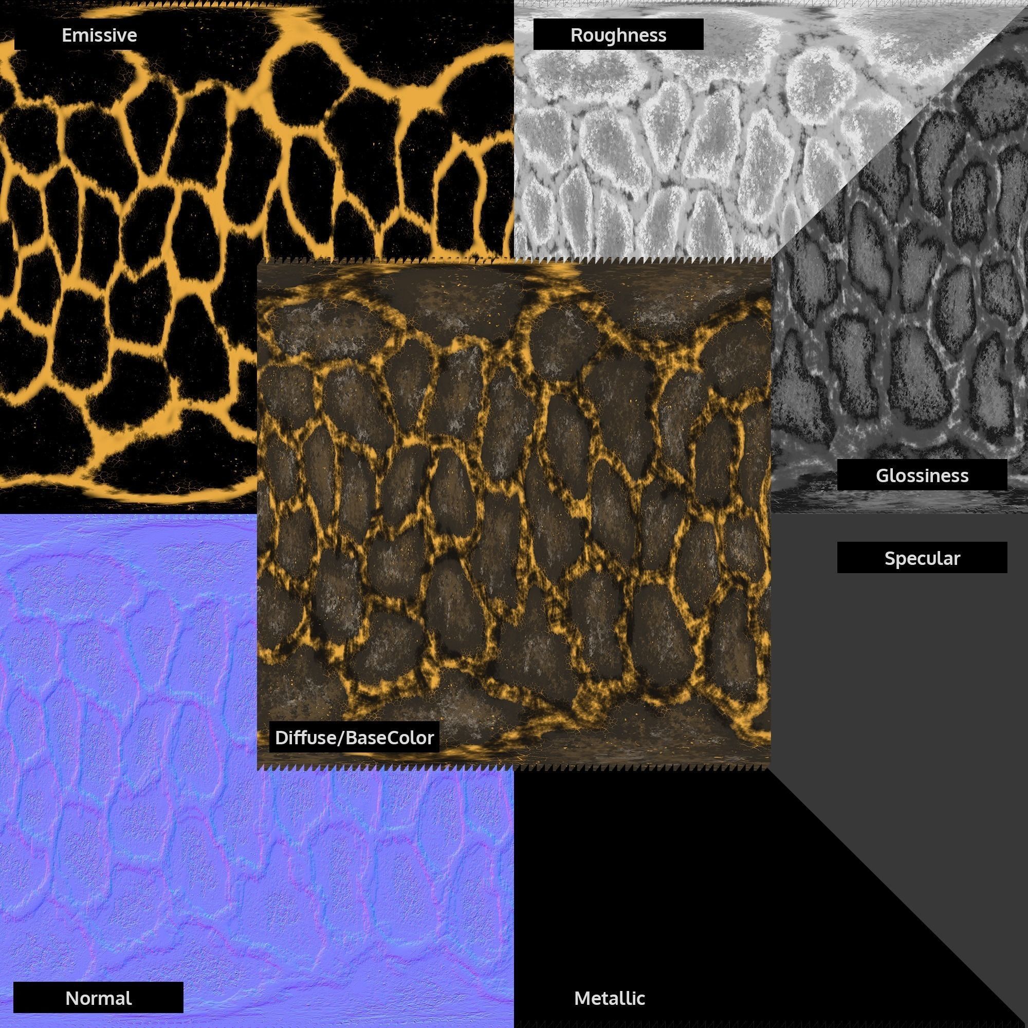 Stylized Planets 01 Low-poly 3D model_23