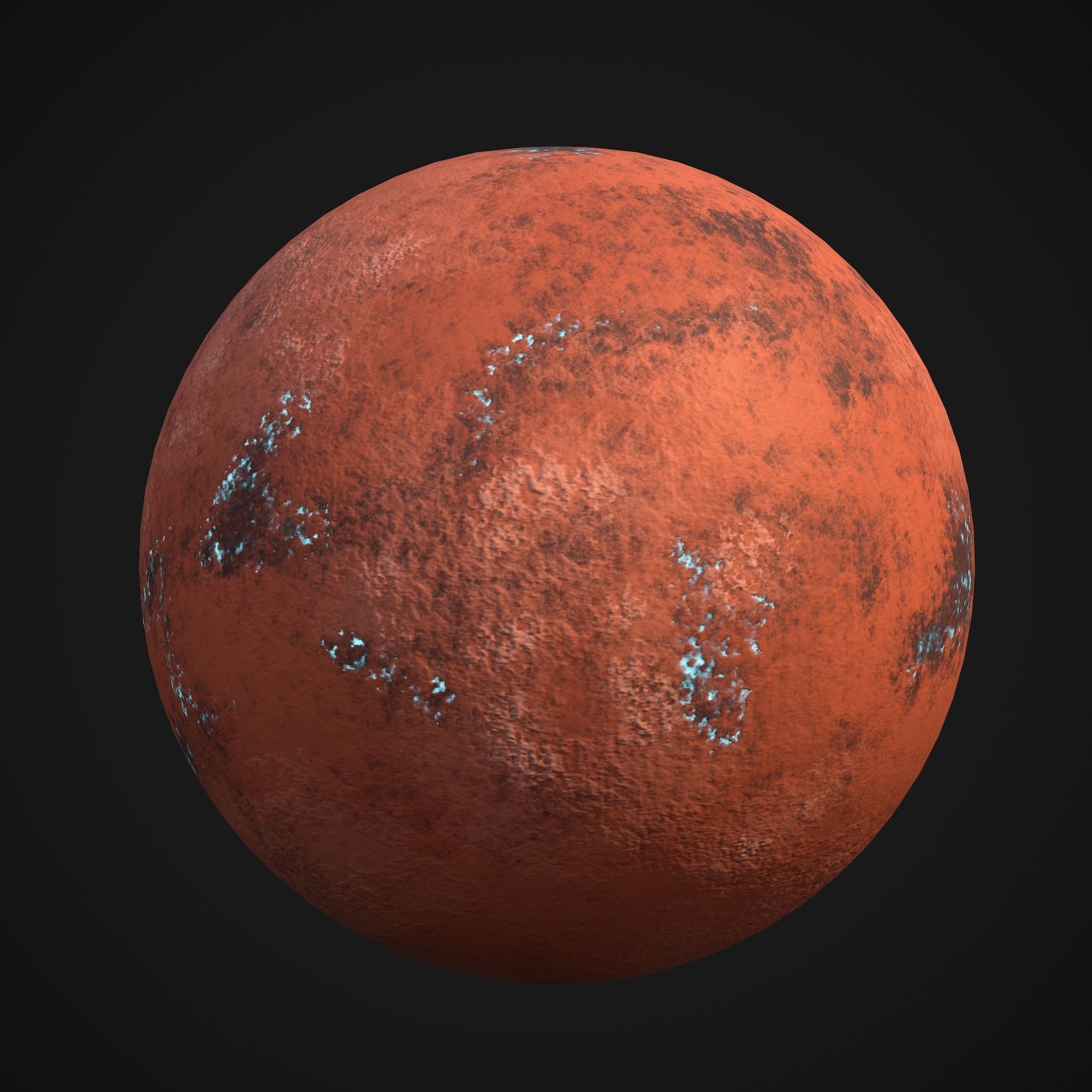 Stylized Planets 01 Low-poly 3D model_5