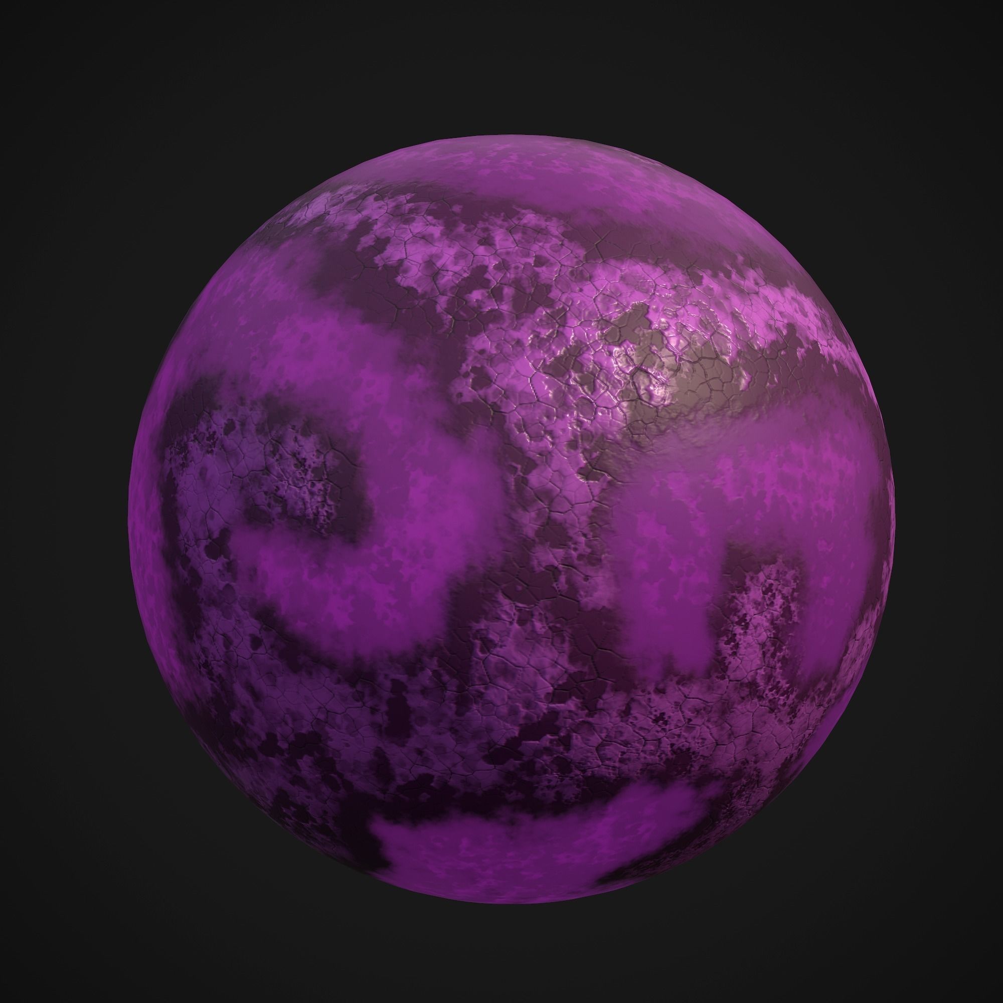 Stylized Planets 01 Low-poly 3D model_13