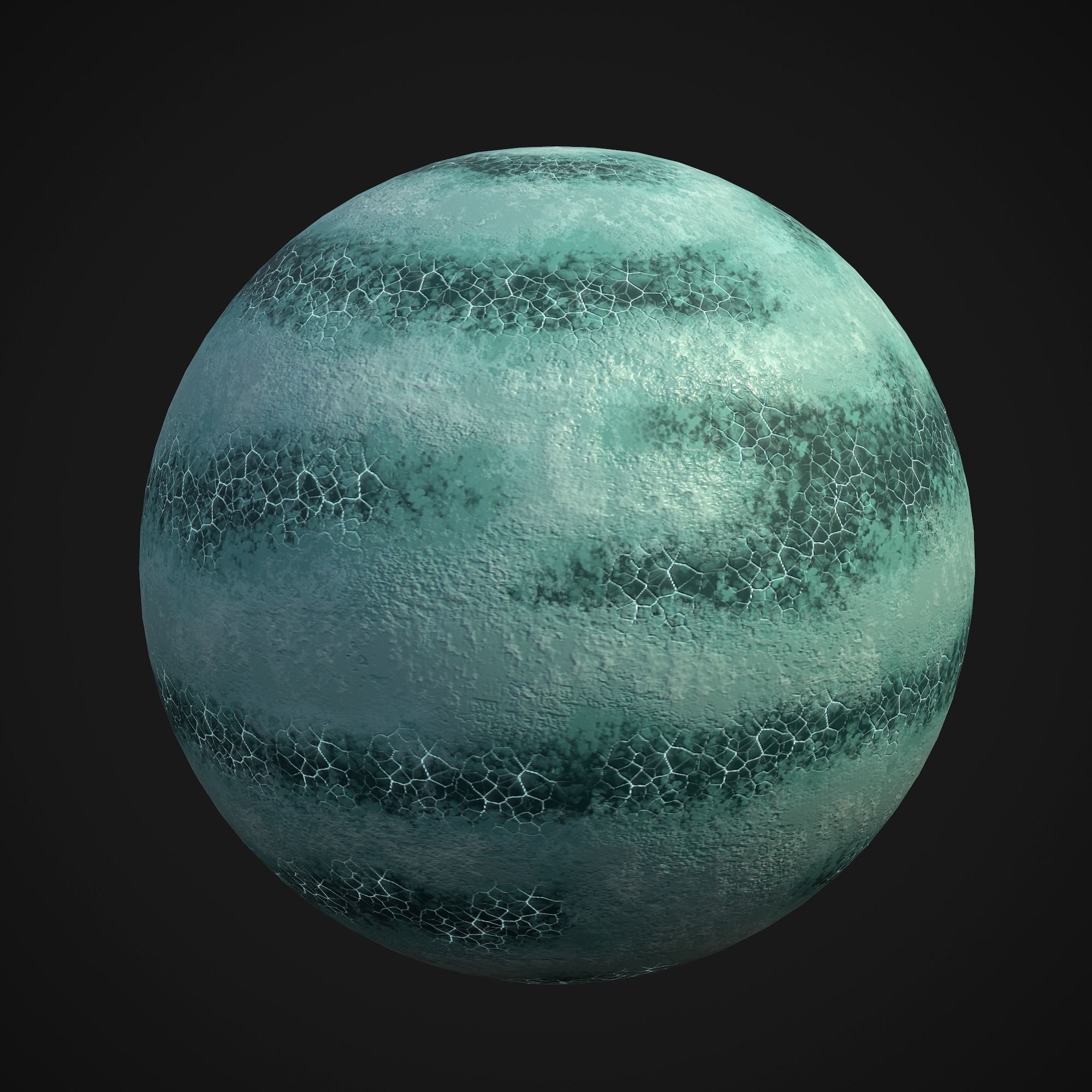 Stylized Planets 01 Low-poly 3D model_10
