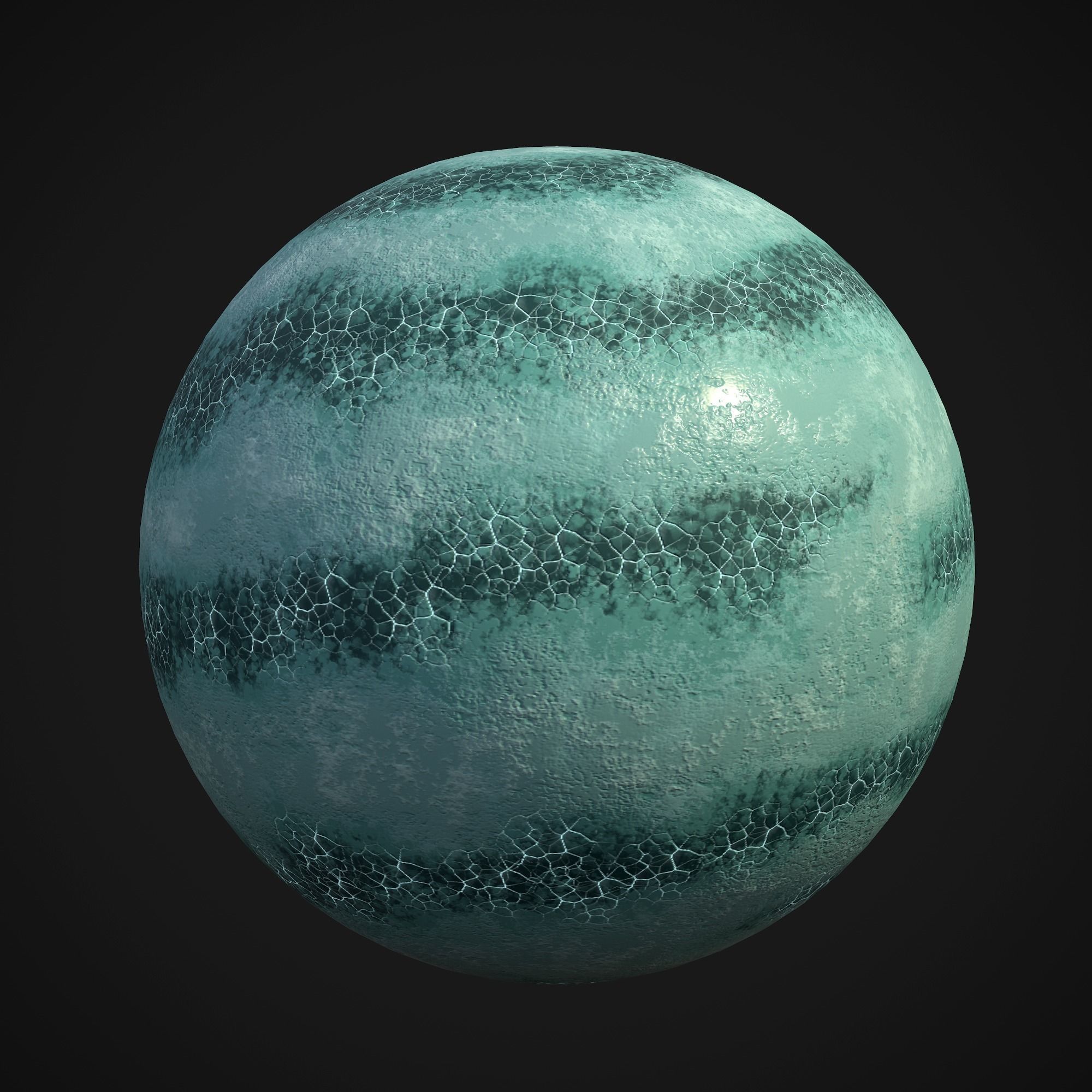 Stylized Planets 01 Low-poly 3D model_8