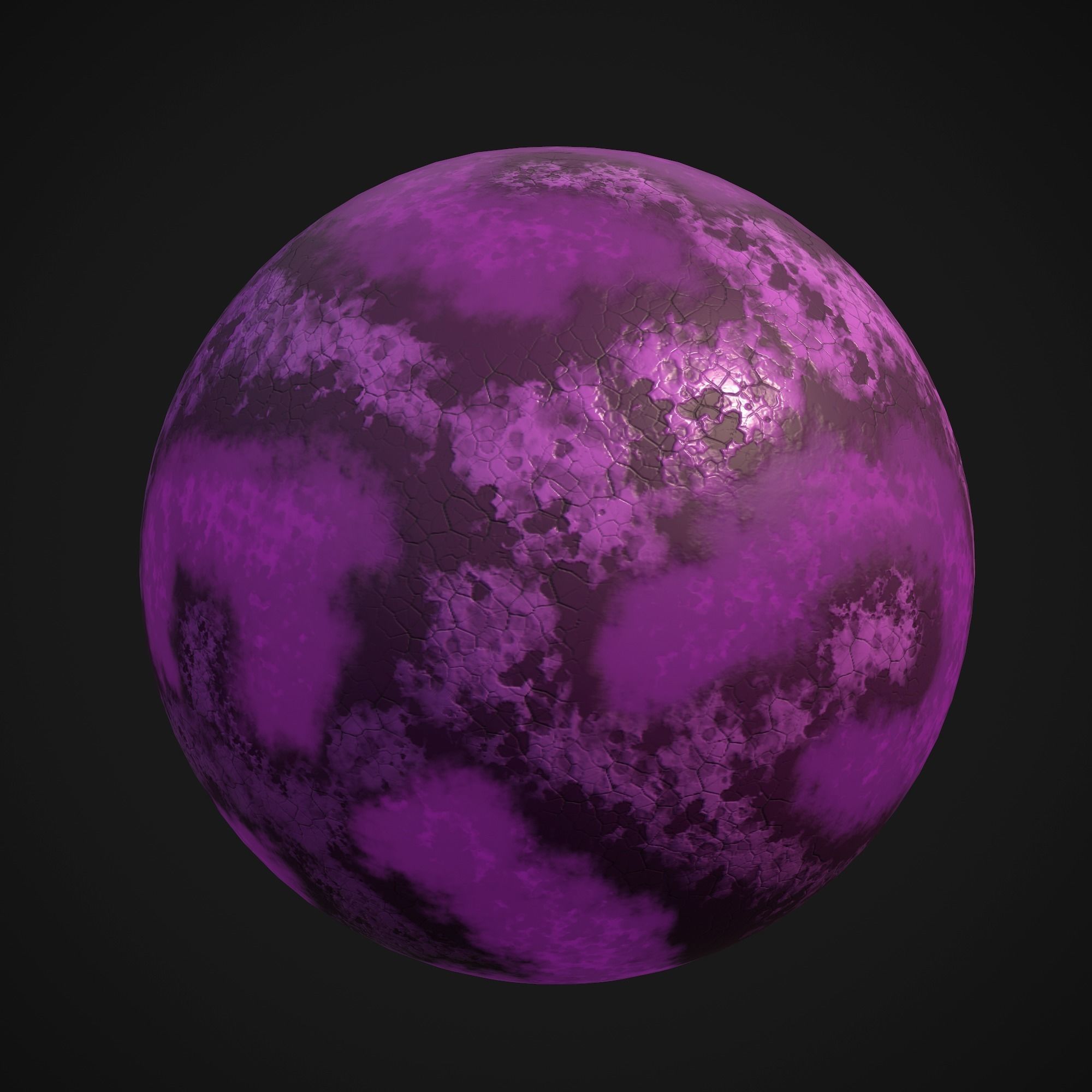 Stylized Planets 01 Low-poly 3D model_12
