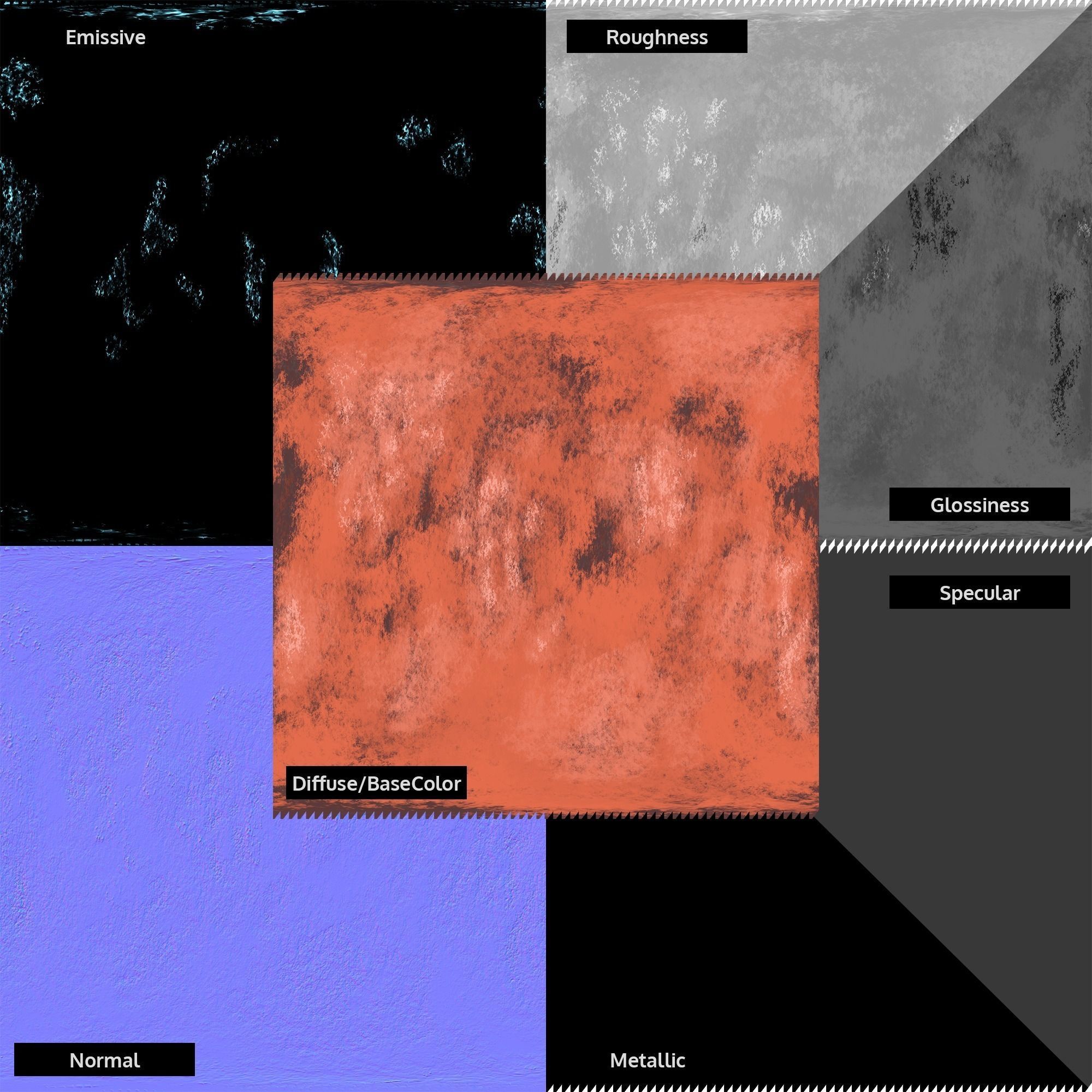 Stylized Planets 01 Low-poly 3D model_20