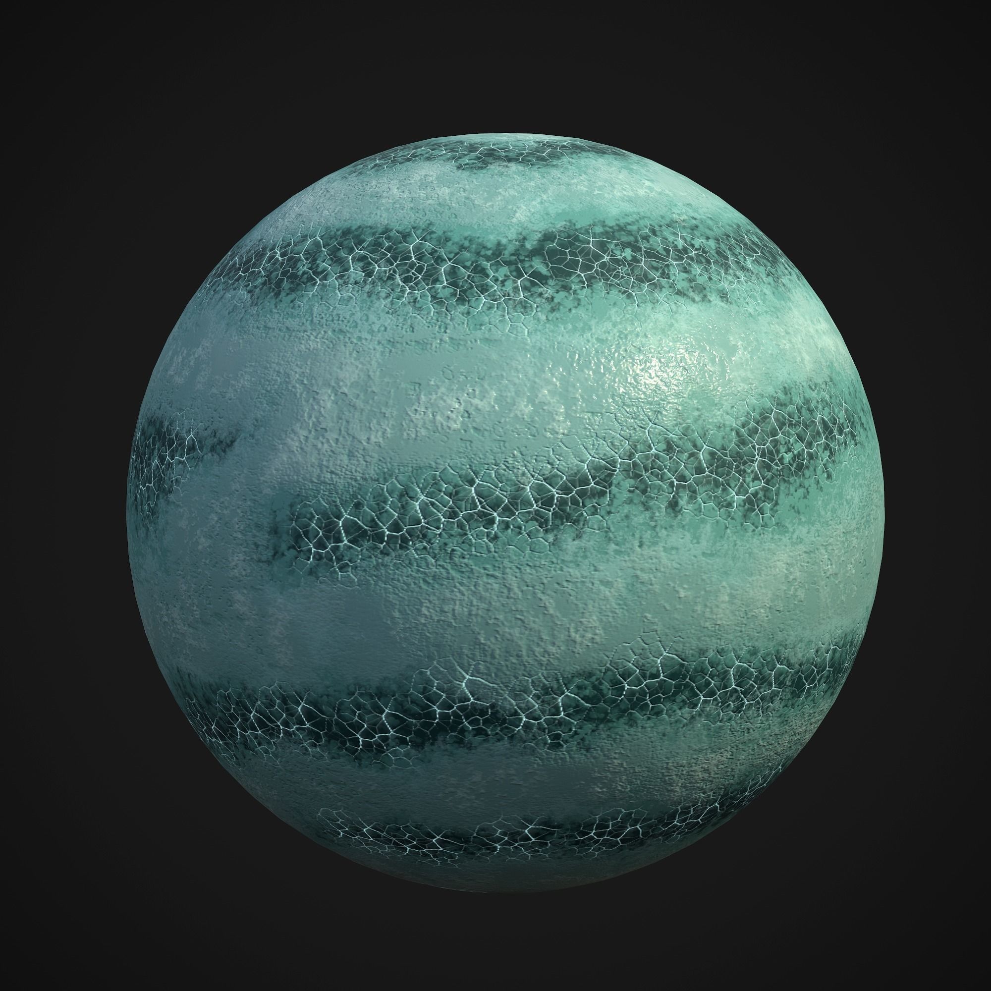 Stylized Planets 01 Low-poly 3D model_7