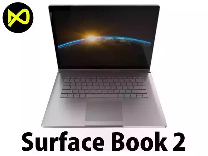 Microsoft Surface Book 2 3D model