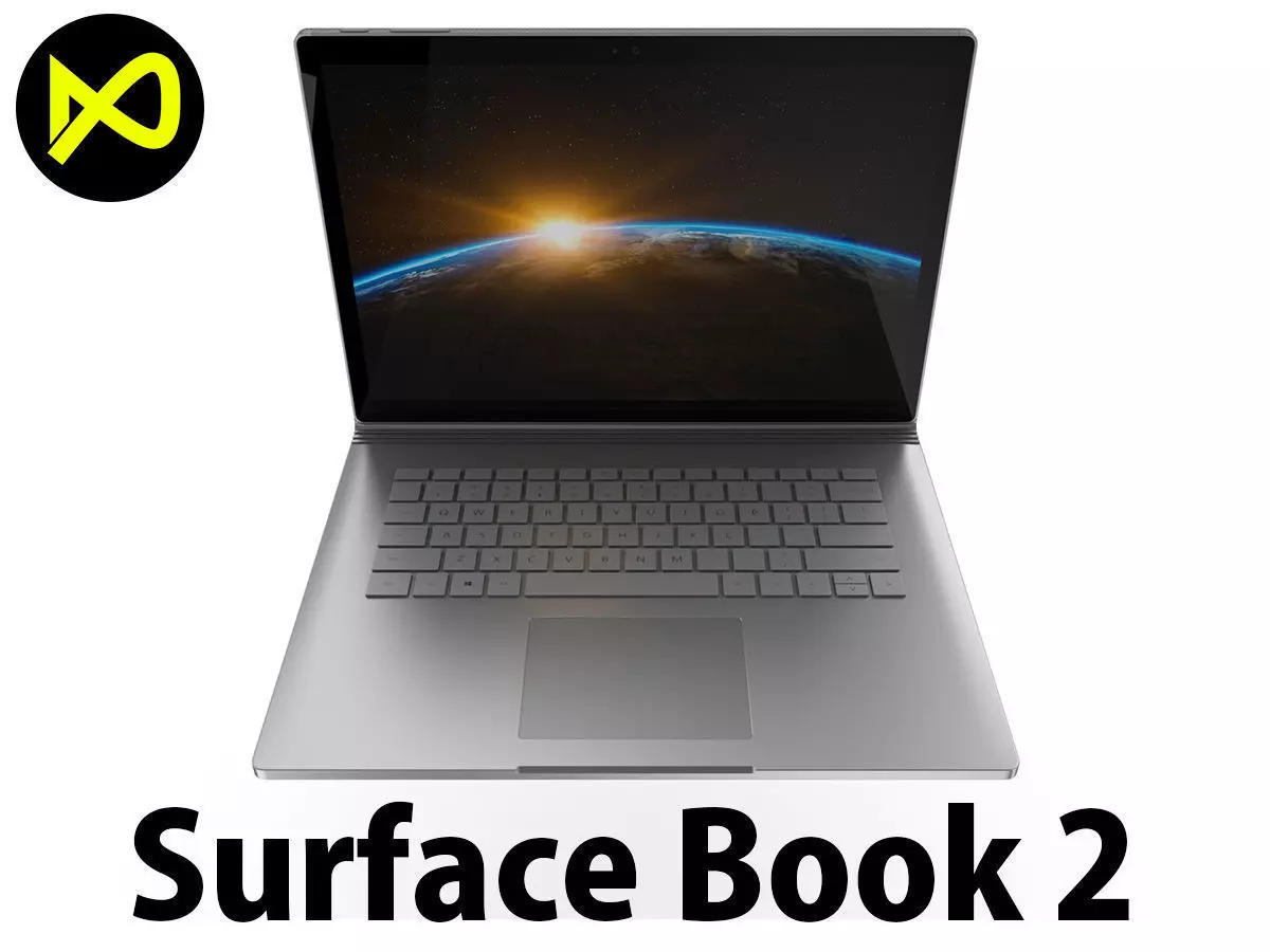 Microsoft Surface Book 2 3D model_0