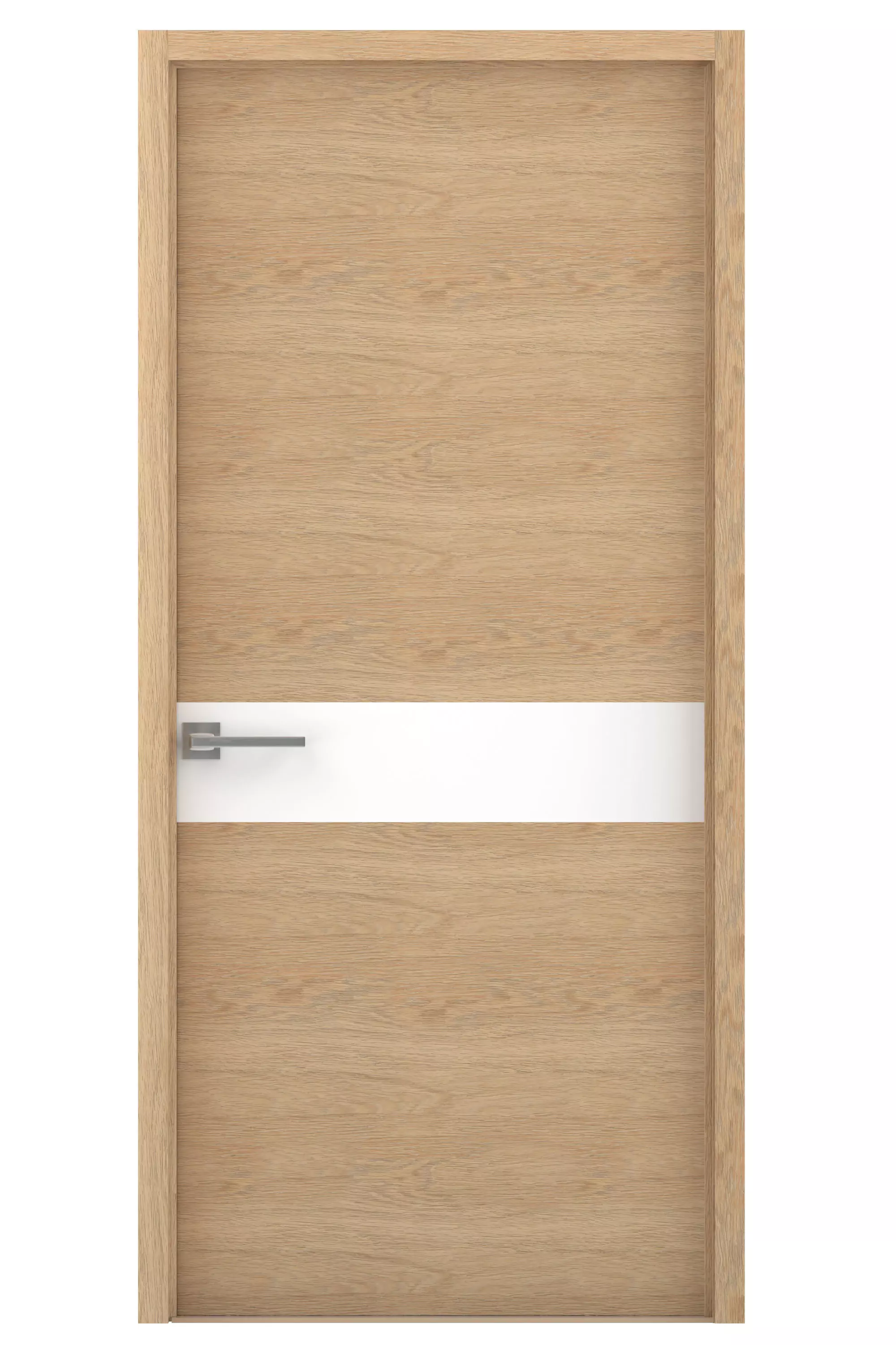 Door-021 wooden door with stripe 3D model_0