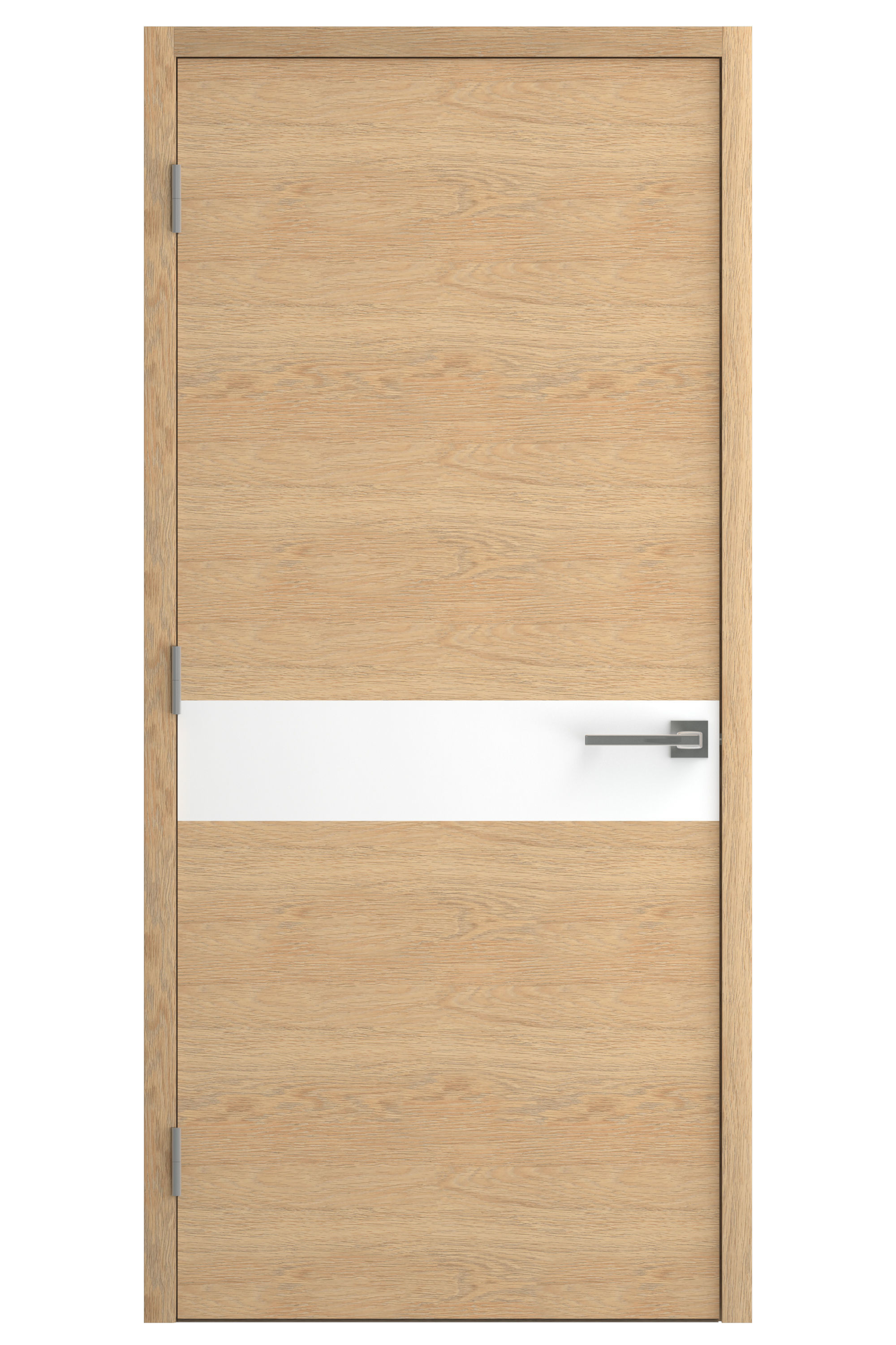 Door-021 wooden door with stripe 3D model_1