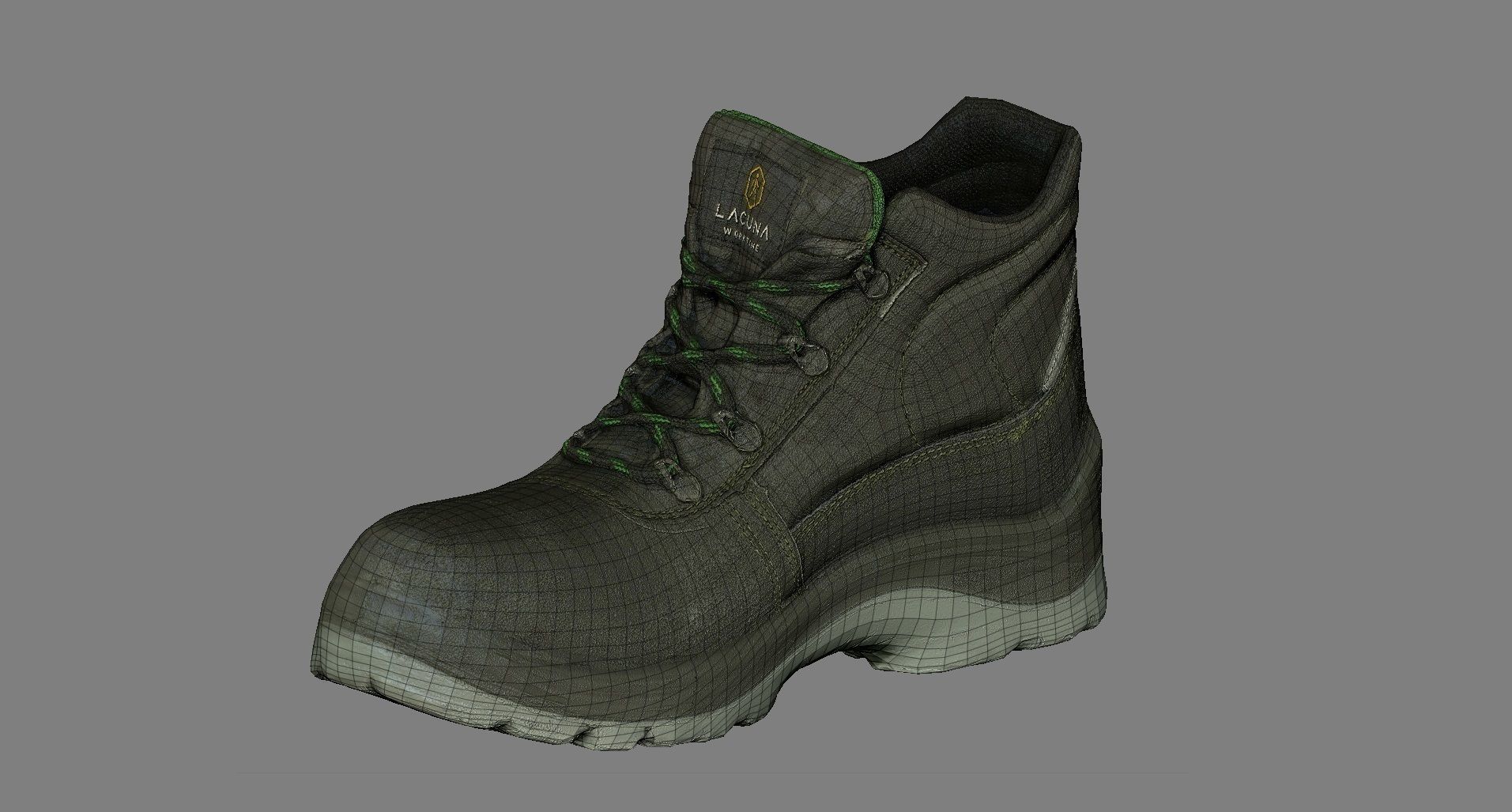Boot 3D model Low-poly 3D model_9