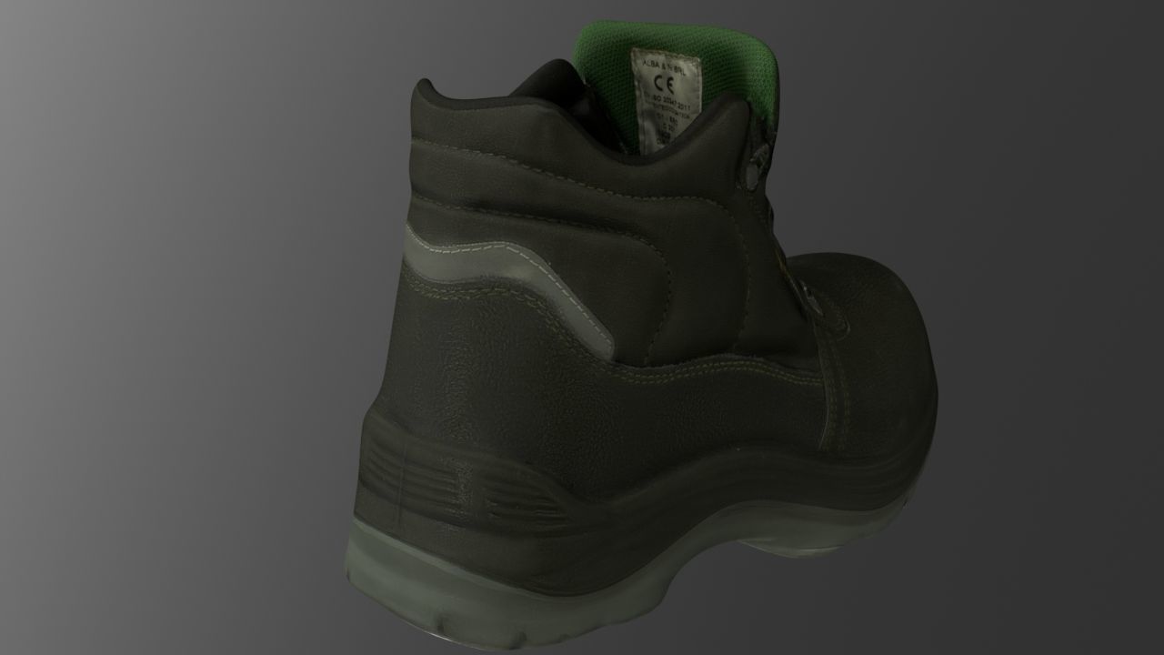 Boot 3D model Low-poly 3D model_4