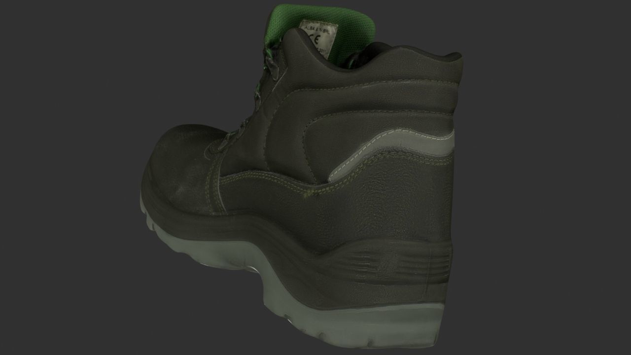 Boot 3D model Low-poly 3D model_3