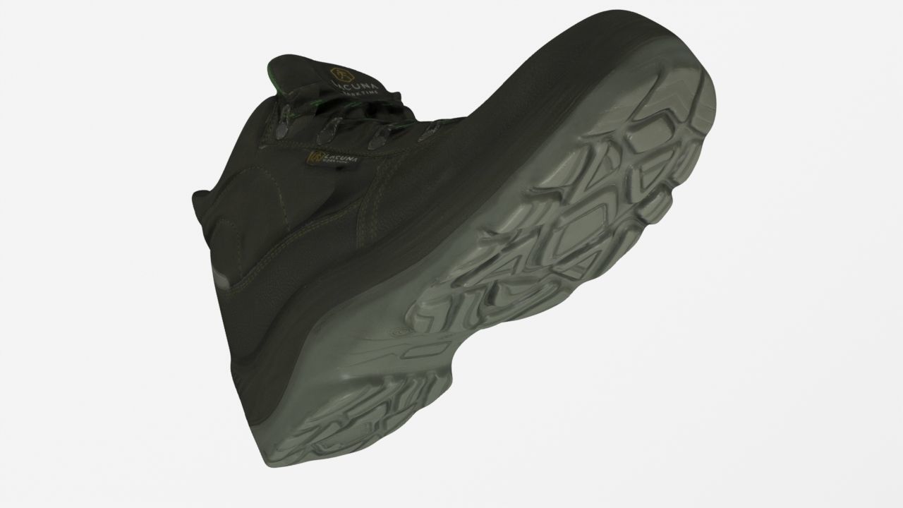 Boot 3D model Low-poly 3D model_6